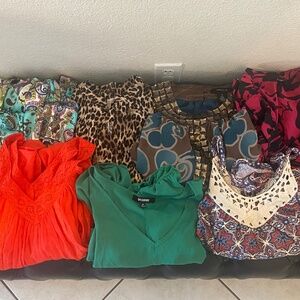 Womans clothes, blouse, tops, shirts, size medium